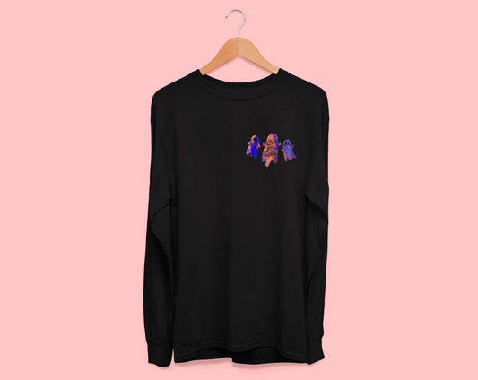 mean ghouls holographic long sleeve t-shirt