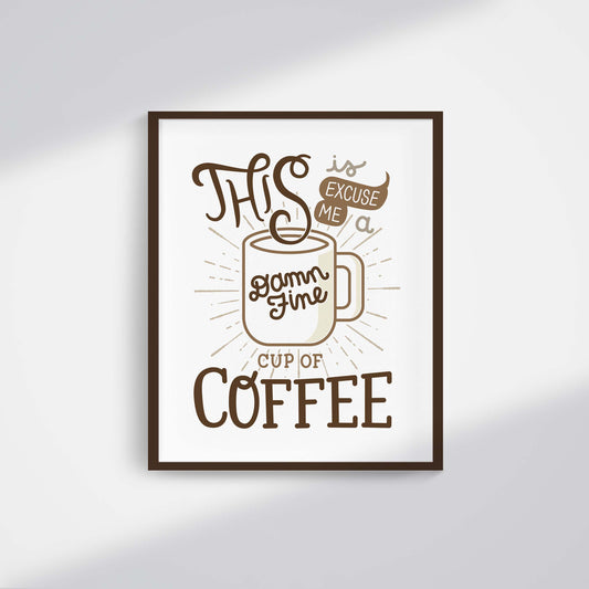 damn fine coffee art print