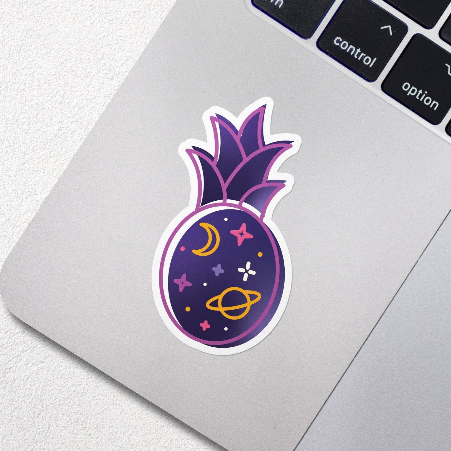 space pineapple vinyl sticker - lucky jones co.